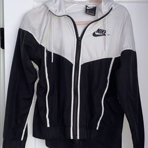 Black and white nike jacket
